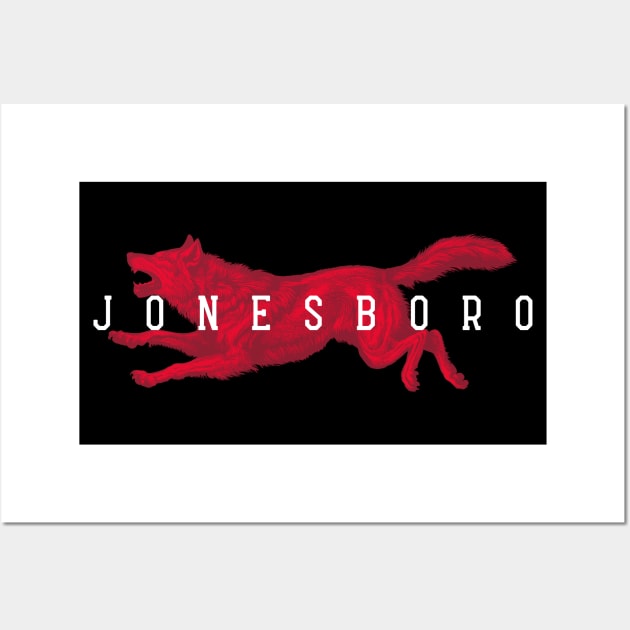 Jonesboro - Vintage Wolf Wall Art by rt-shirts